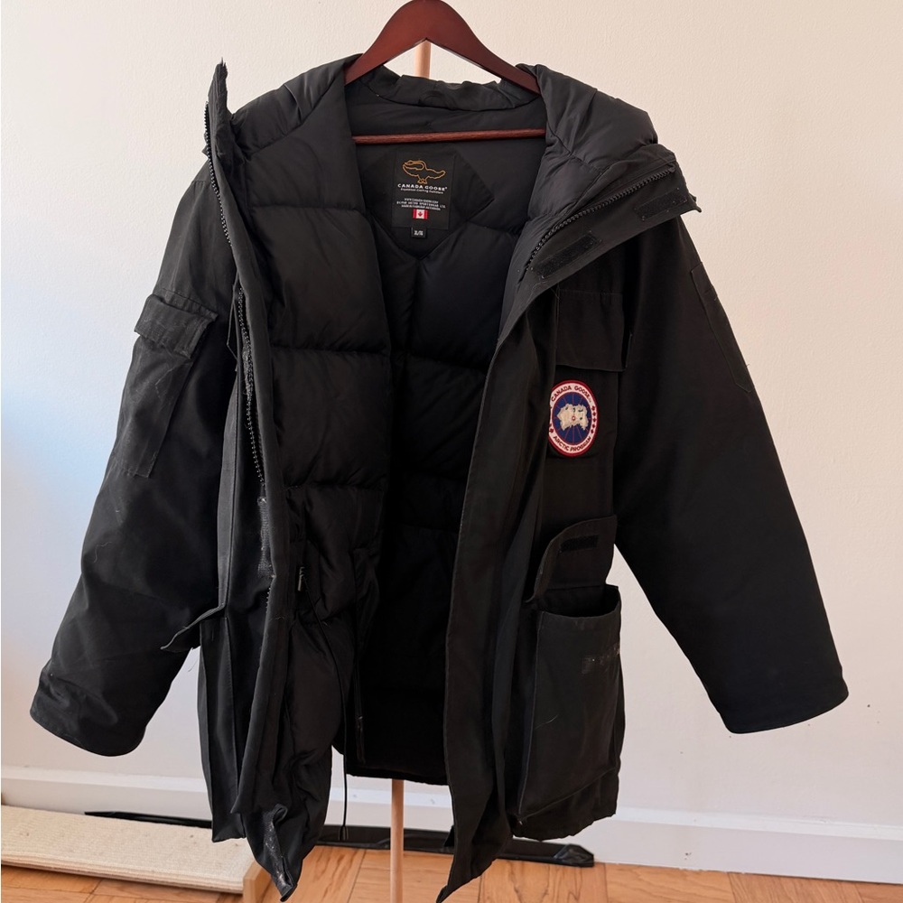 Canada Goose Expedition Parka Men's Black Down Jacket Vintage